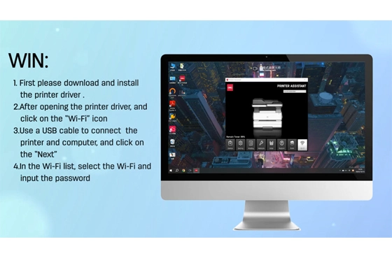 01 máy in Deli (Kết nối Wi-Fi qua máy tính Windows)