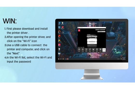 01 máy in Deli (Kết nối Wi-Fi qua máy tính Windows)