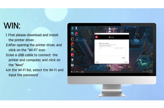 02 máy in Deli (Kết nối Wi-Fi qua máy tính Windows)