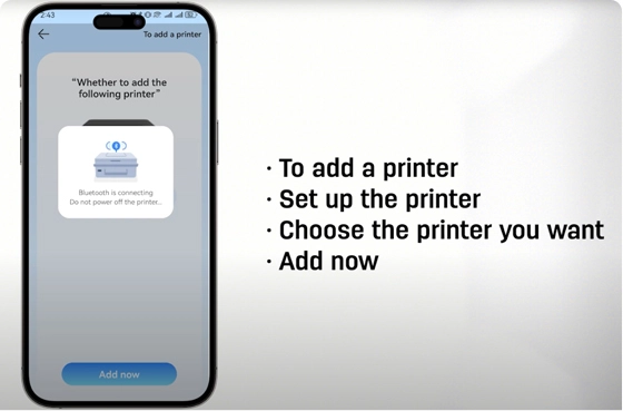 05 【ứng dụng in Deli 】kết nối mạng Bluetooth