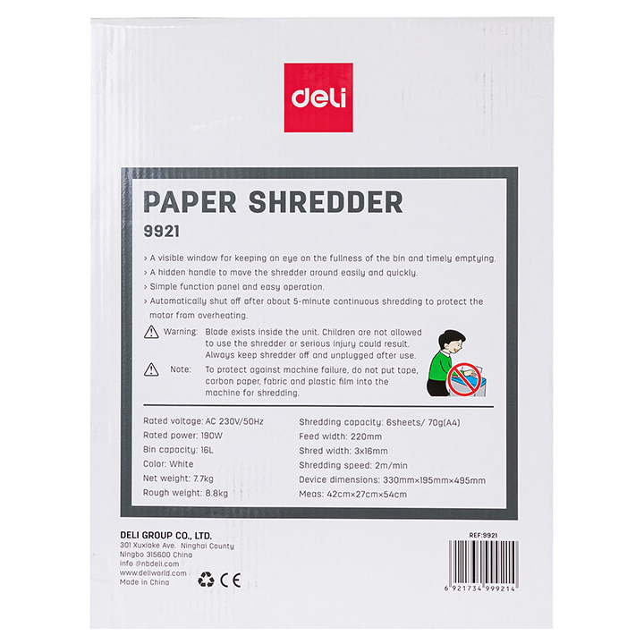 e9921 eu p4 small paper shredder product