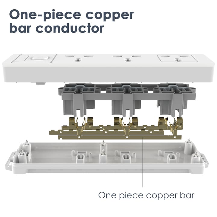 et402 3 holes 5m universal conventional power strip supplier