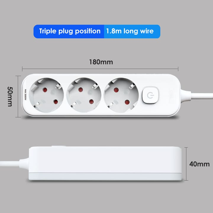 et431 3 holes 1 8m european high power power strip china