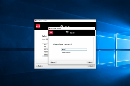Thiết lập mạng máy tính Deli máy in phun d311nw