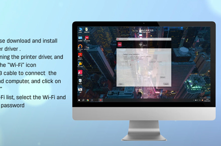 Máy in Deli (Kết nối Wi-Fi qua máy tính Windows)