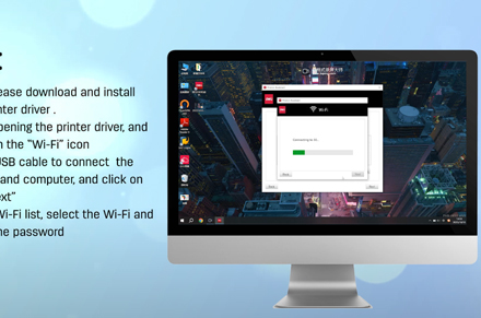 Máy in Deli (Kết nối Wi-Fi qua máy tính Windows)