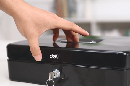 DELI Hộp đựng tiền hai lớp et509